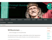 Tablet Screenshot of christophwundrak.com